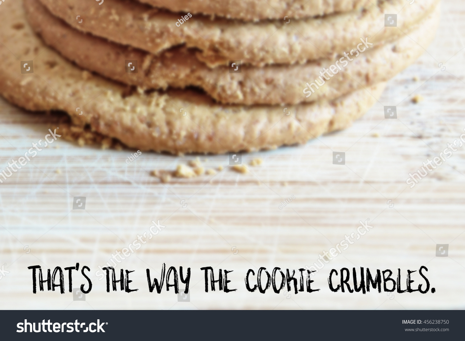 Thats Way Cookie Crumbles English Saying Stock Photo Edit Now