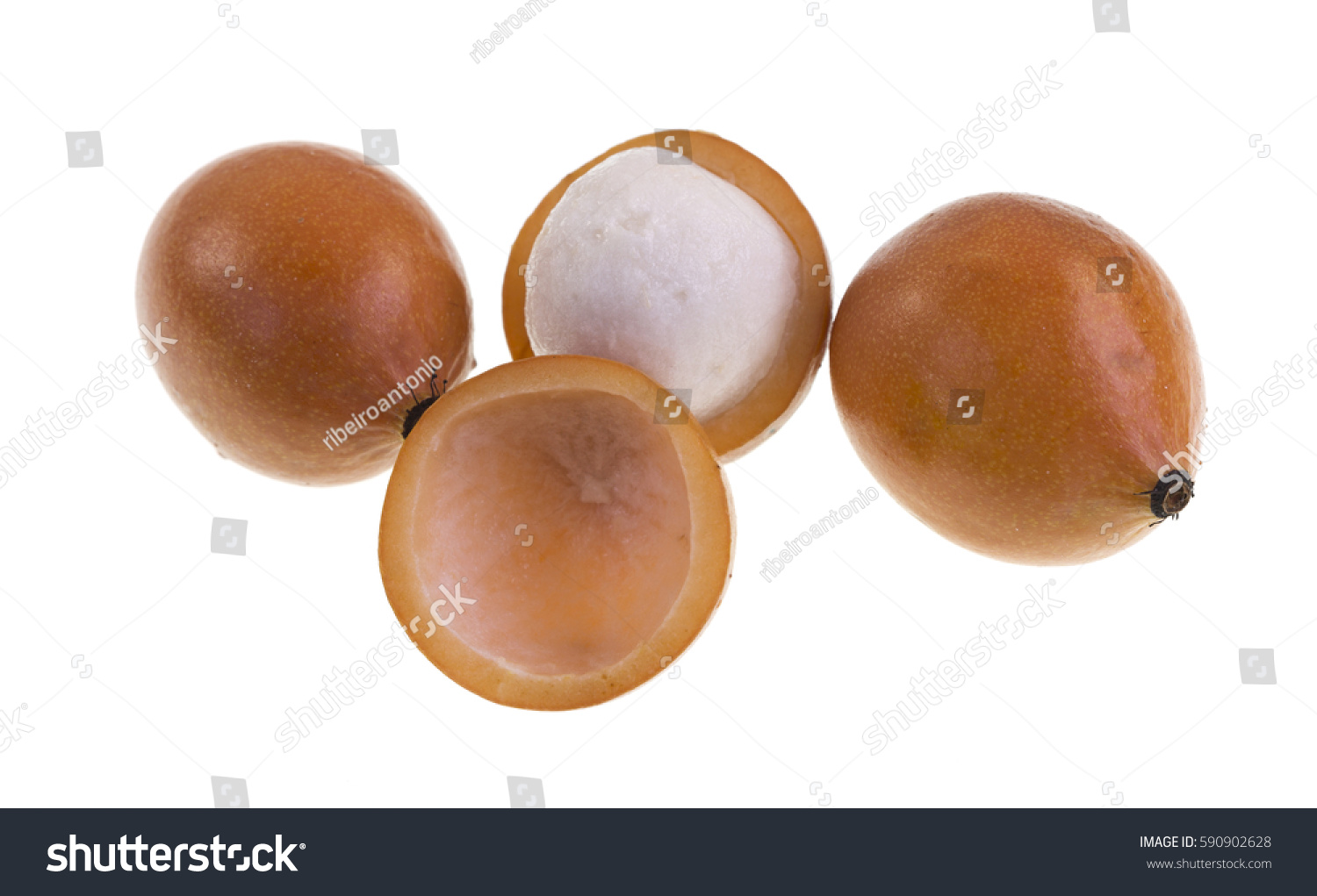 achacha garcinia humilis exotic fruit reddish stock photo