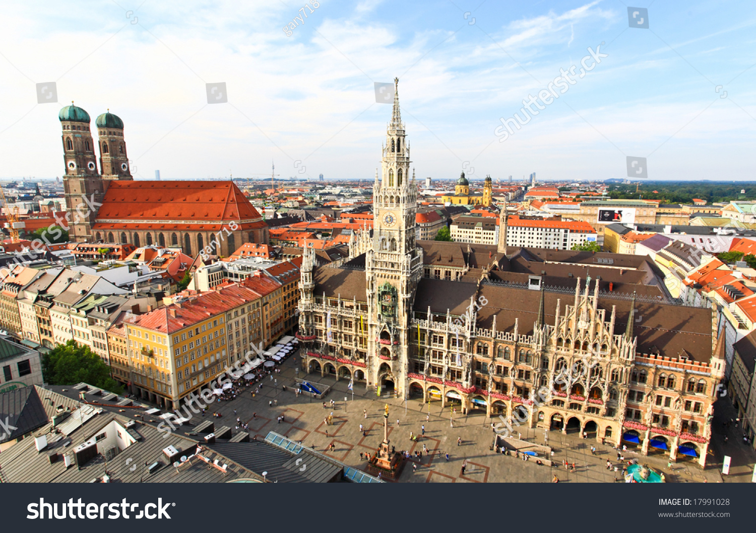 Aerial View Munich City Center Tower Stock Photo 17991028 | Shutterstock