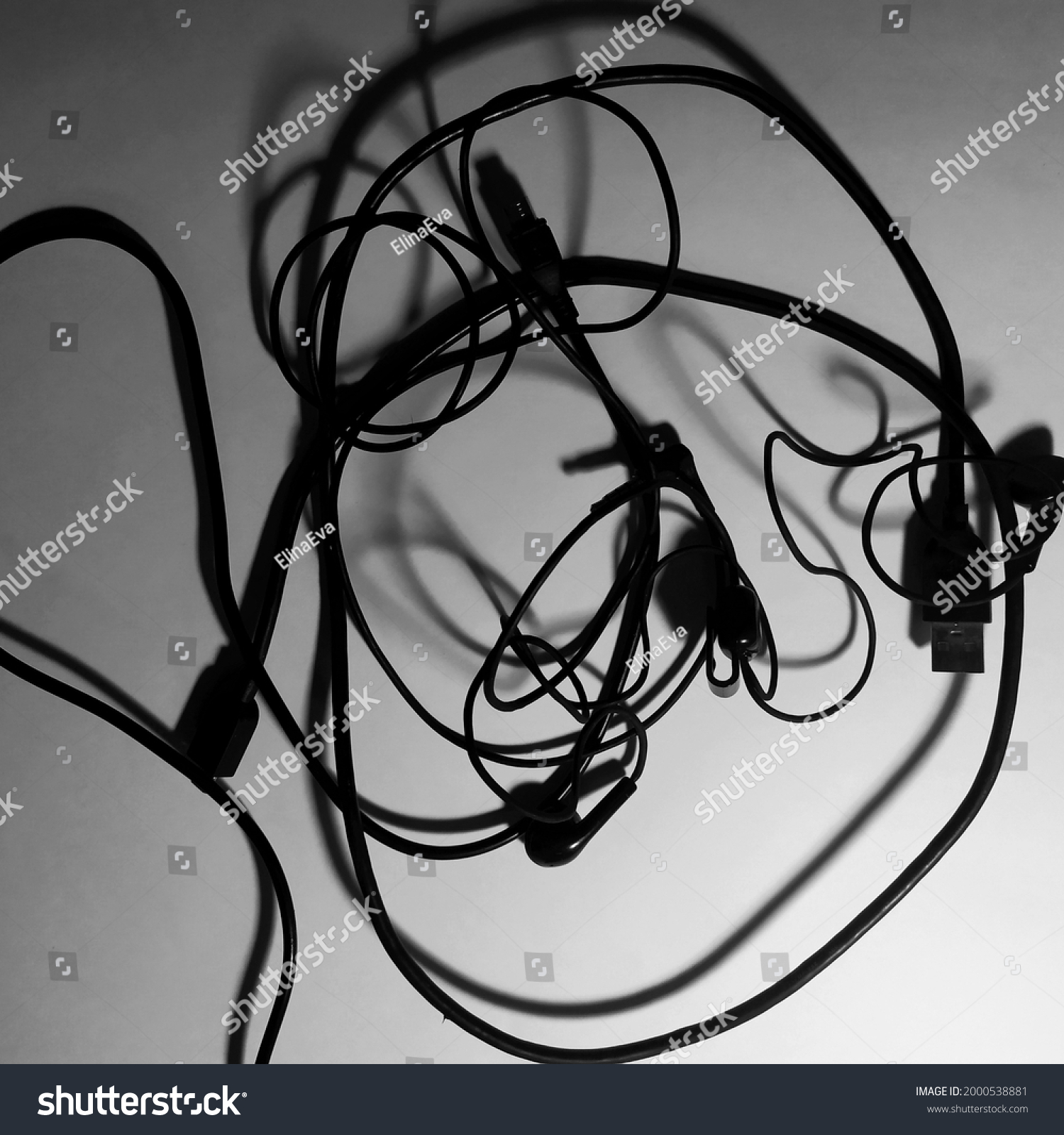 Aesthetics Curly Wires Stock Photo (Edit Now) 2000538881