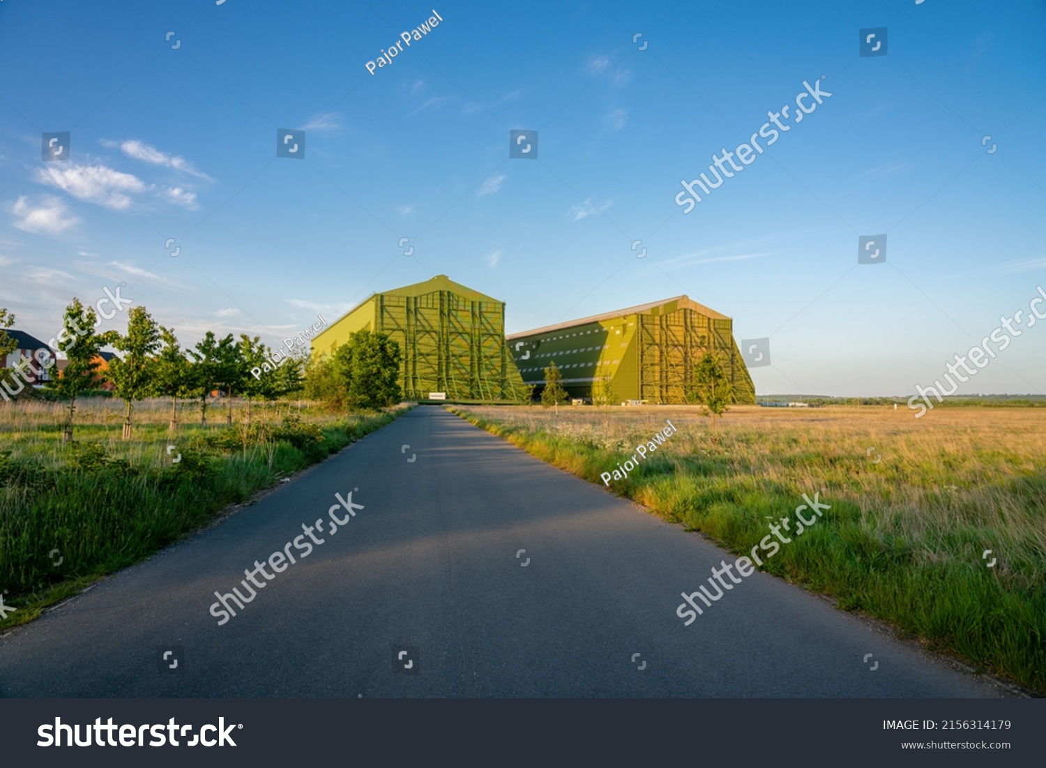 Airship Sheds Hangars Cardington Airfield Previously Stock Photo 2156314179 Shutterstock