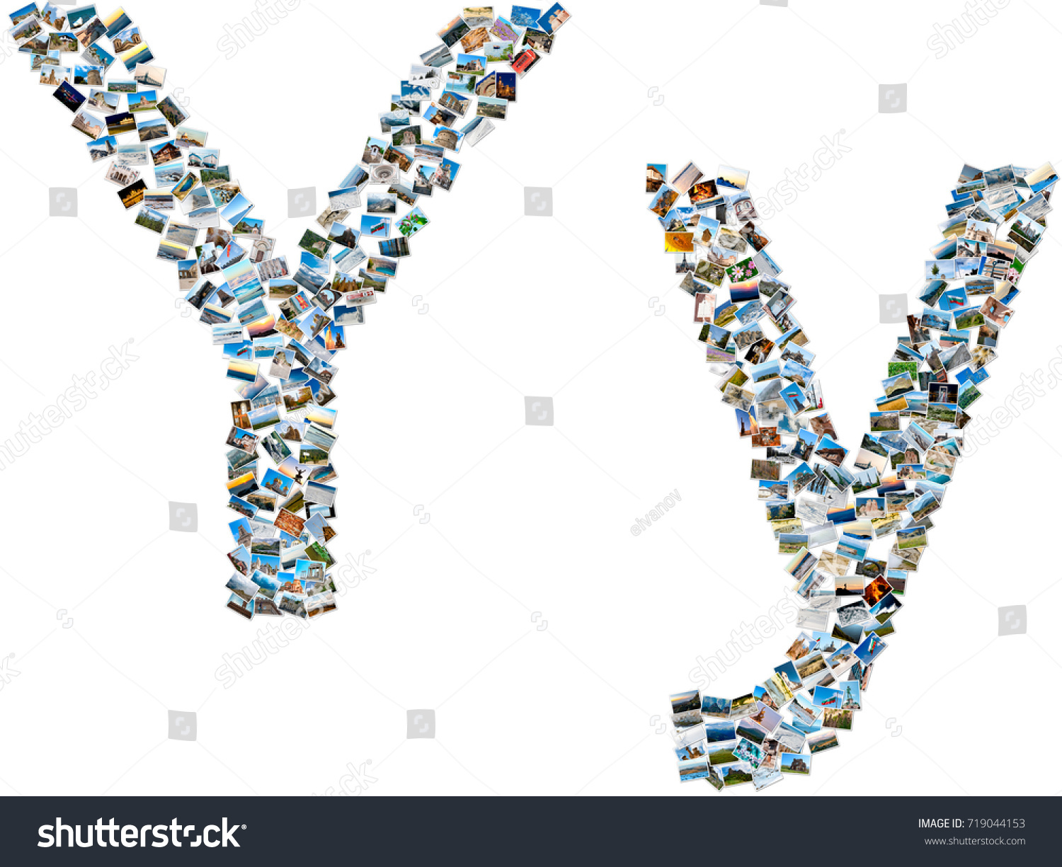 Alphabet Series Collage Travel Photos Forming Stock Photo (Edit Now ...