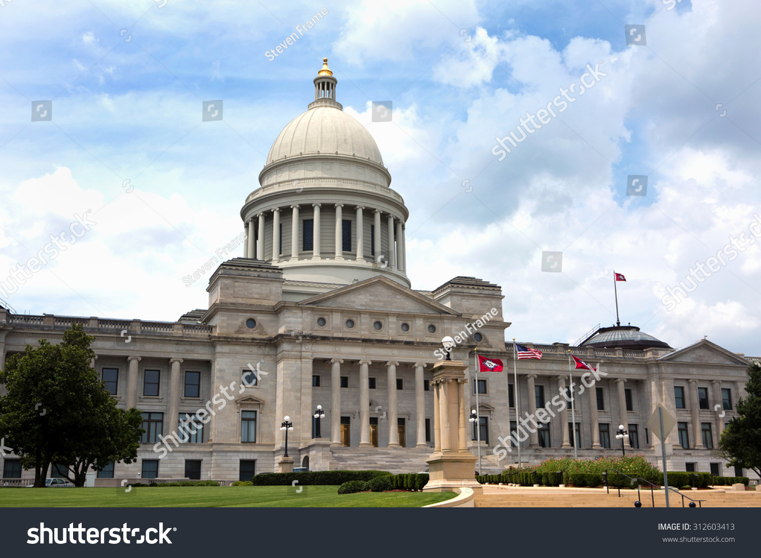 Arkansas Capital Buiding Located Little Rock Stock Photo (Edit Now ...