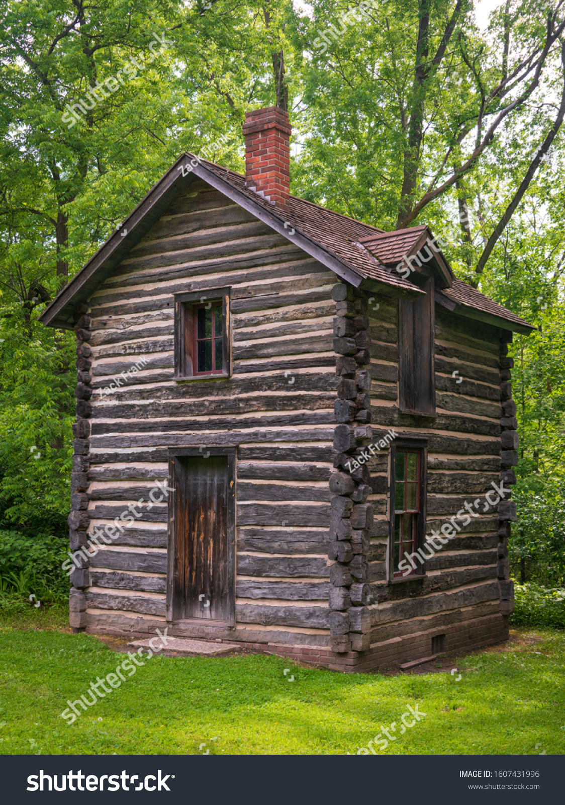 Bailly Homestead Log Cabins Indiana Dunes Stock Photo Edit Now