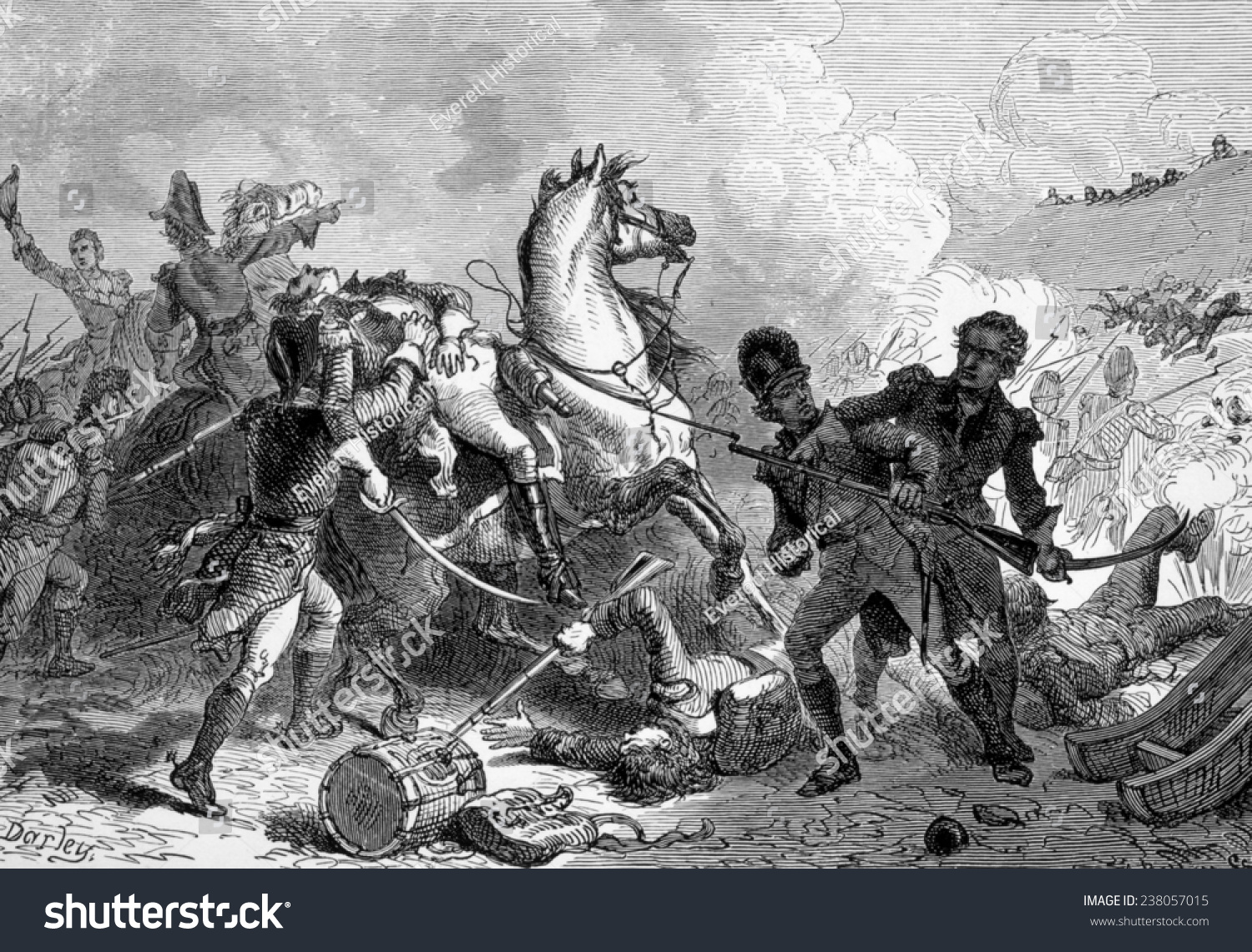 Battle New Orleans Death British General Stock Illustration 238057015 ...