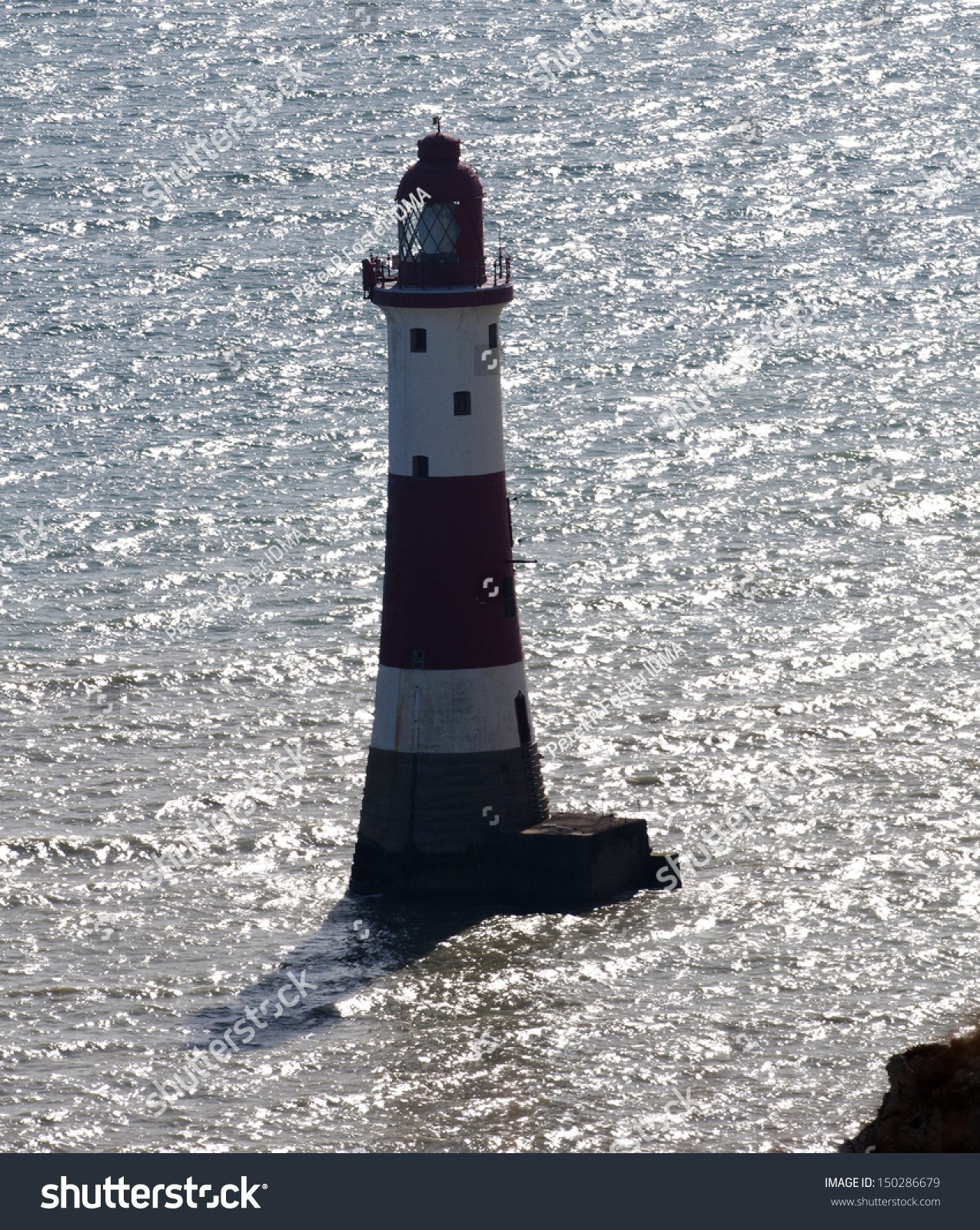 Beachy Head Red White Stripped Lighthouse Stock Photo Edit Now