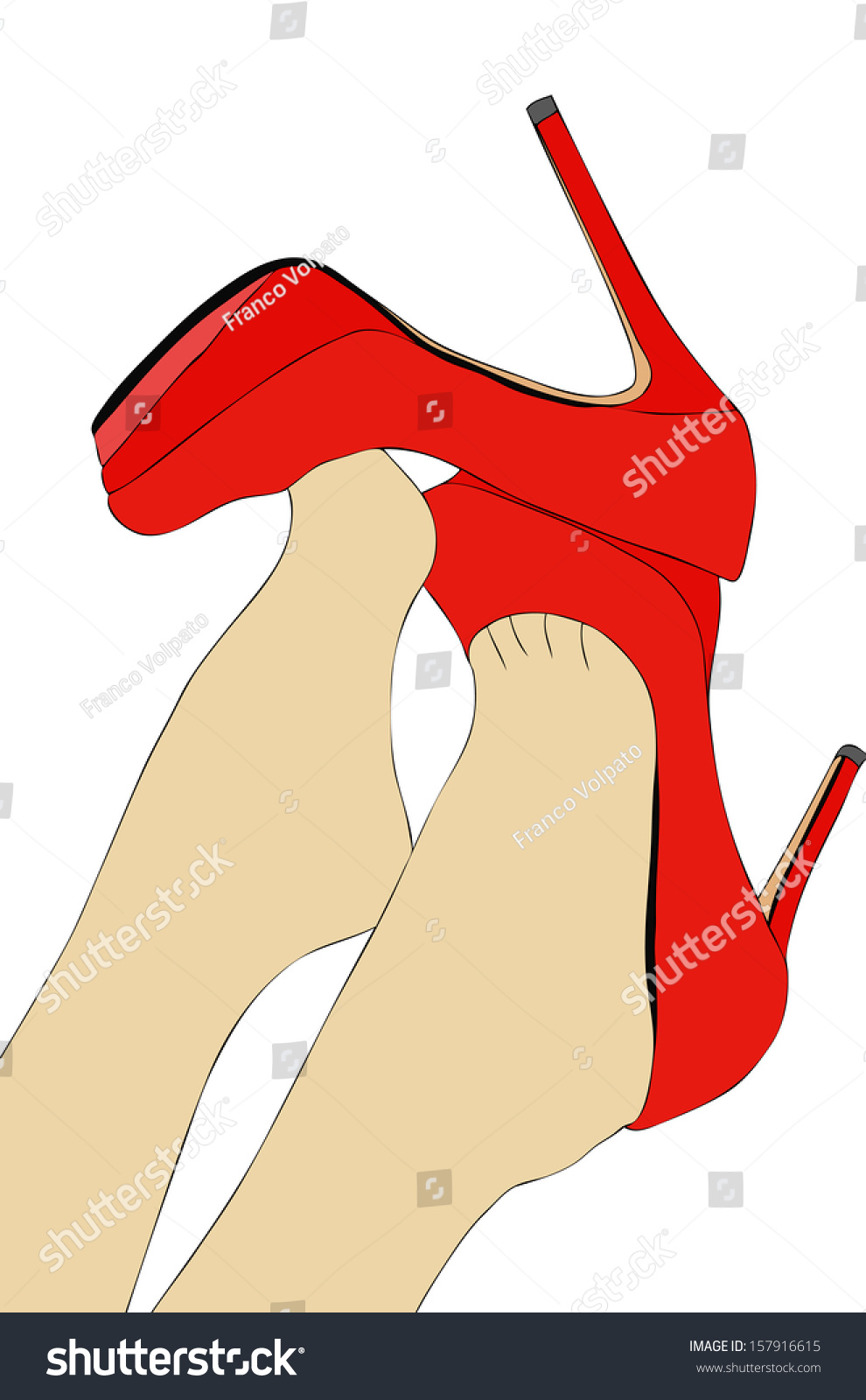 Beautiful Legs Women Stock Illustration 157916615 - Shutterstock
