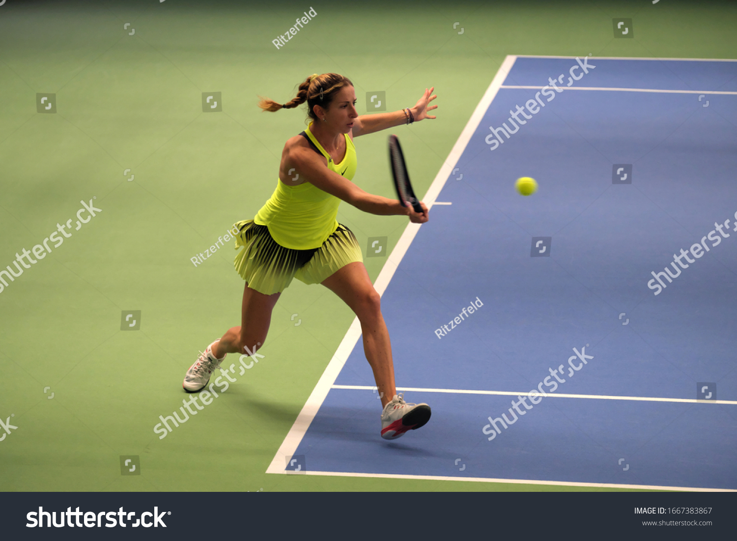 Belgian Professional Tennis Player Magali Kempen Stock Photo (Edit Now