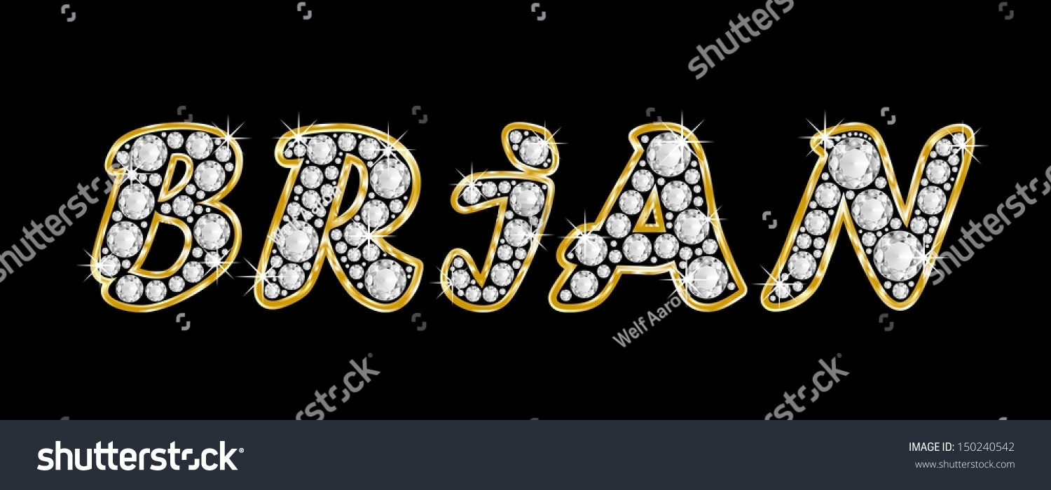 Boy Male Name Brian Made Shiny Stock Illustration 150240542 - Shutterstock