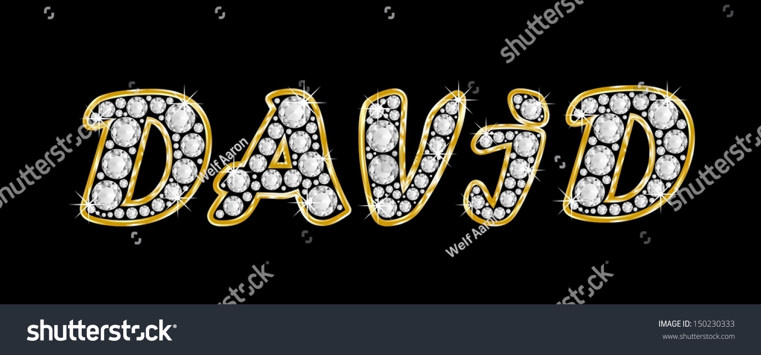 Boy Male Name David Made Shiny Stock Illustration 150230333 - Shutterstock