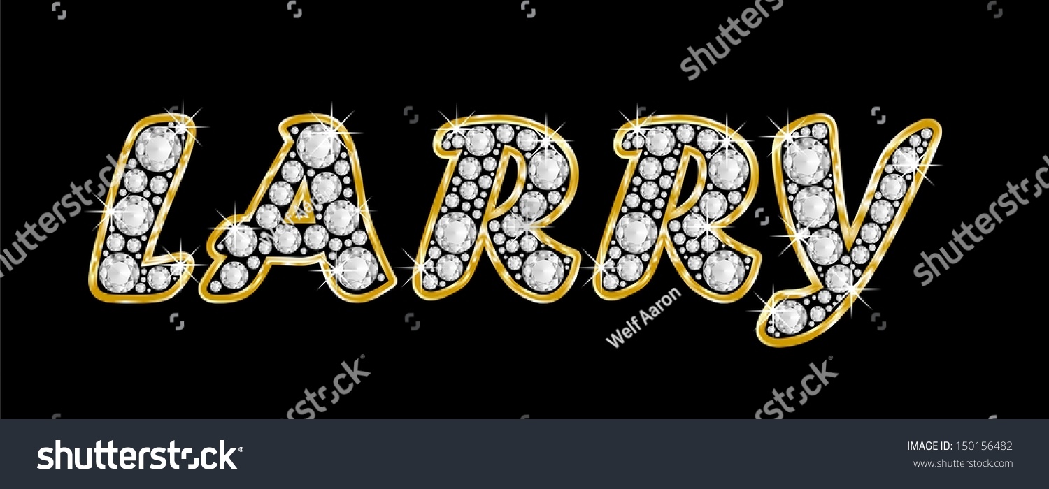 Boy Male Name Larry Made Shiny Stock Illustration 150156482 - Shutterstock