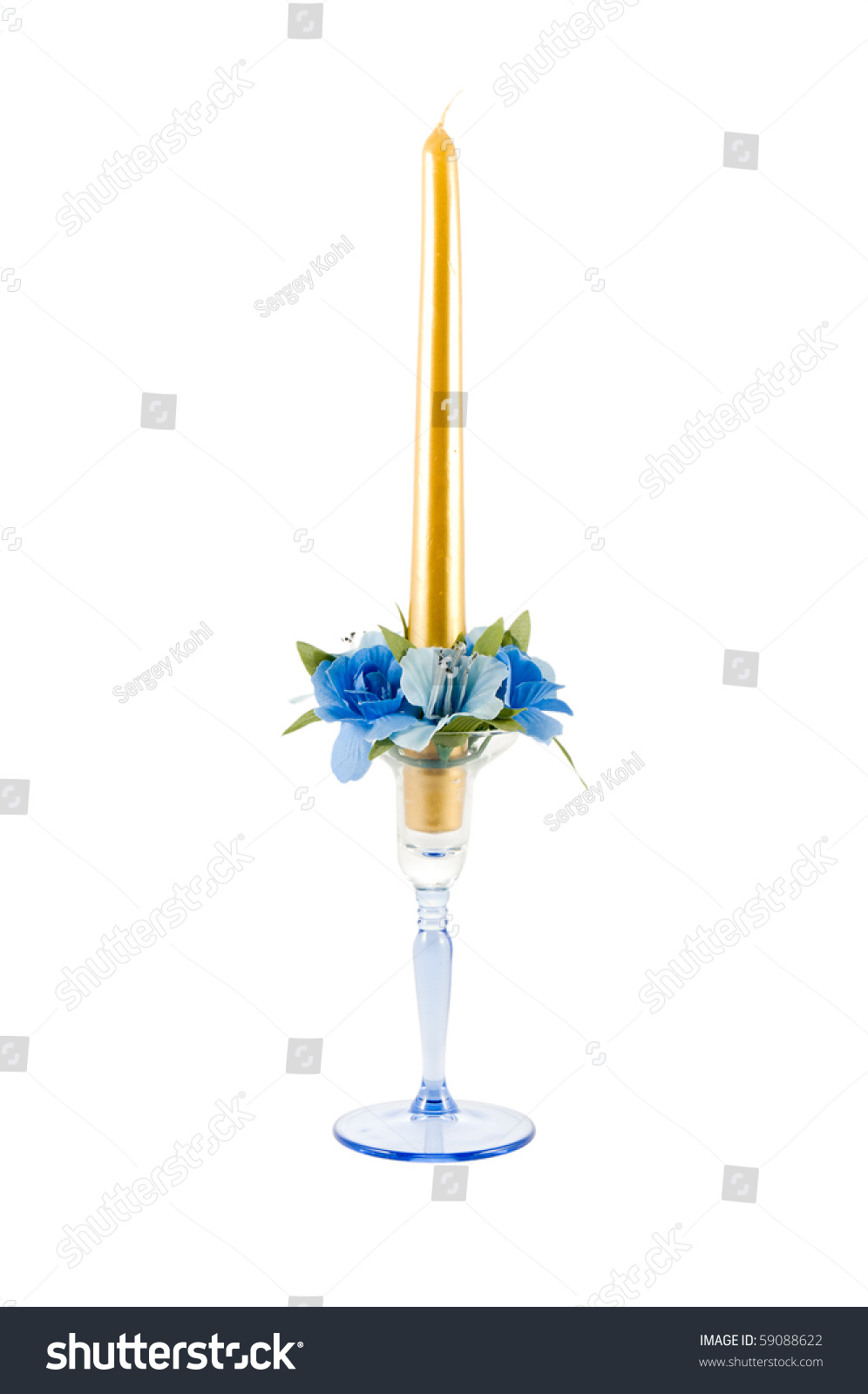 The Candle In A Candlestick. Stock Photo 59088622 : Shutterstock