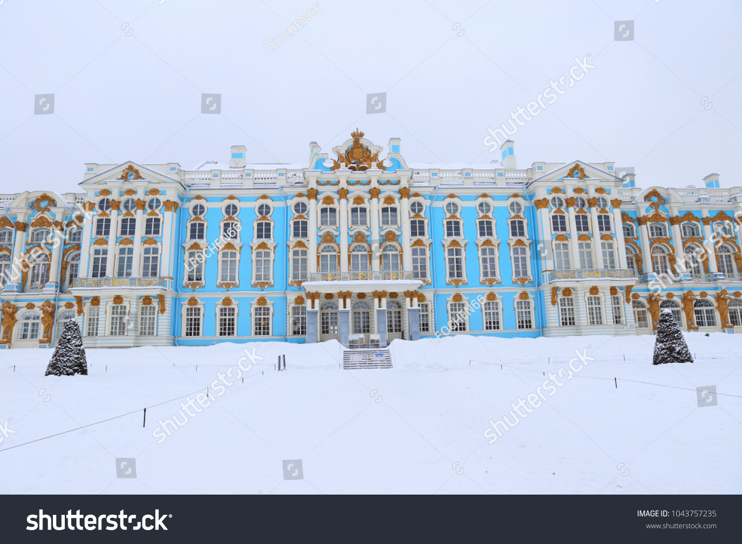 Catherine Palace Rococo Palace Located Town Stock Photo 1043757235 ...