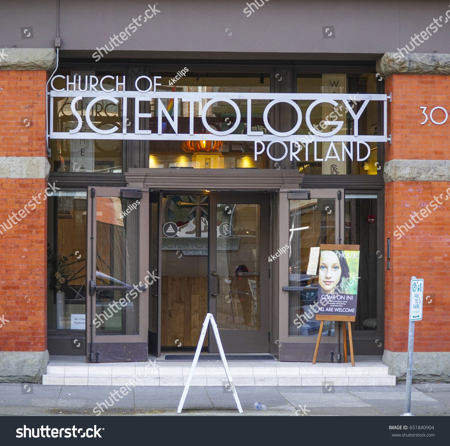 Church Scientology Portland Portland Oregon April Stock