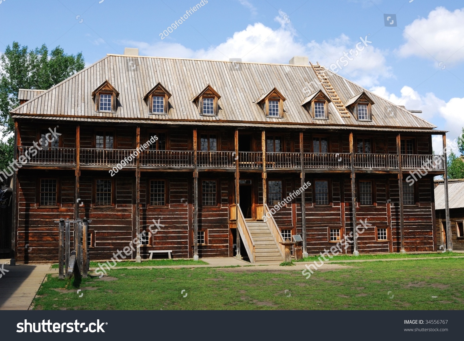 The Clerks' Quarters In Fort Edmonton Park (Build In 1842) In Edmonton ...