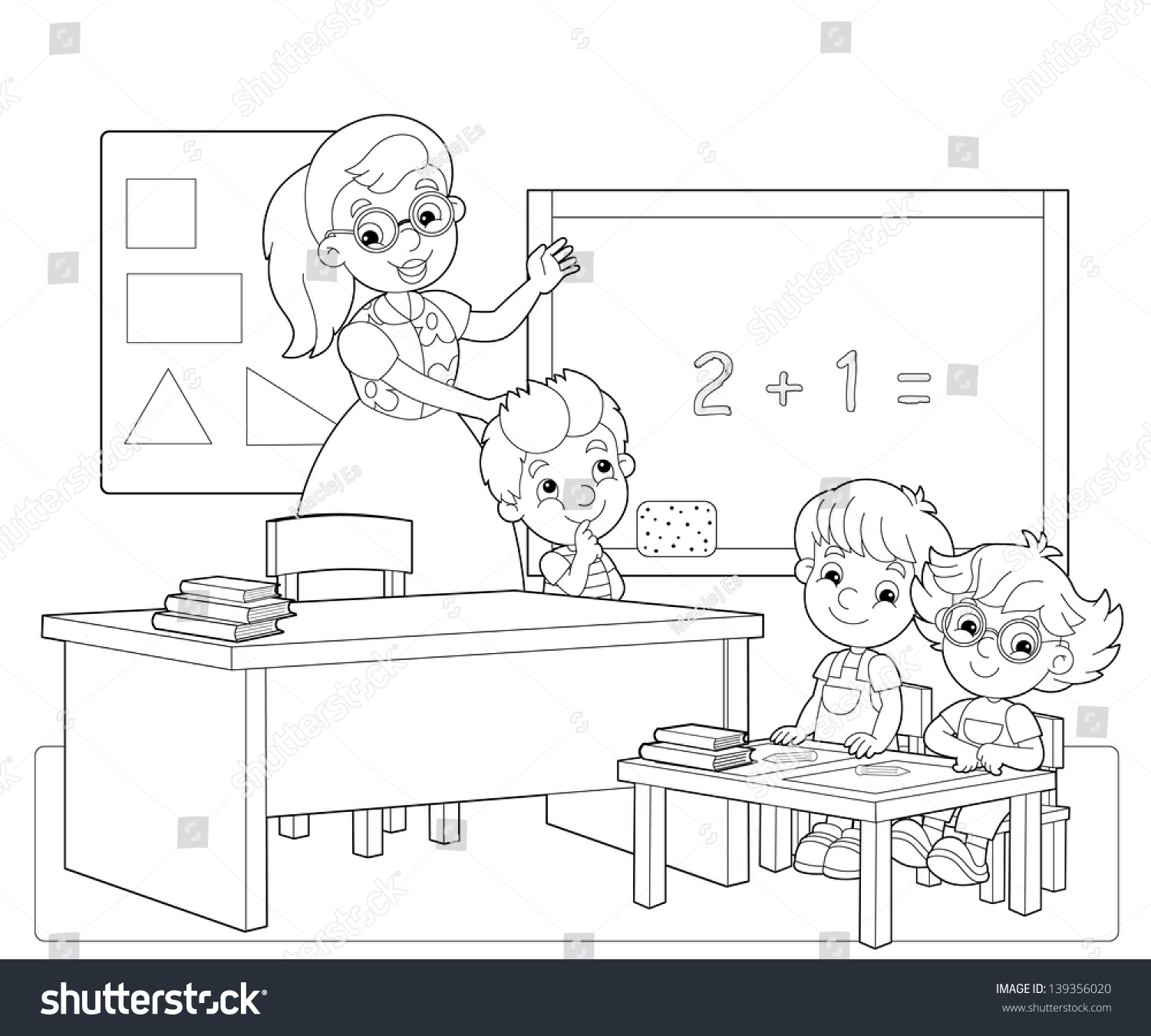 57 Coloring Pages Of Classroom  Latest Free