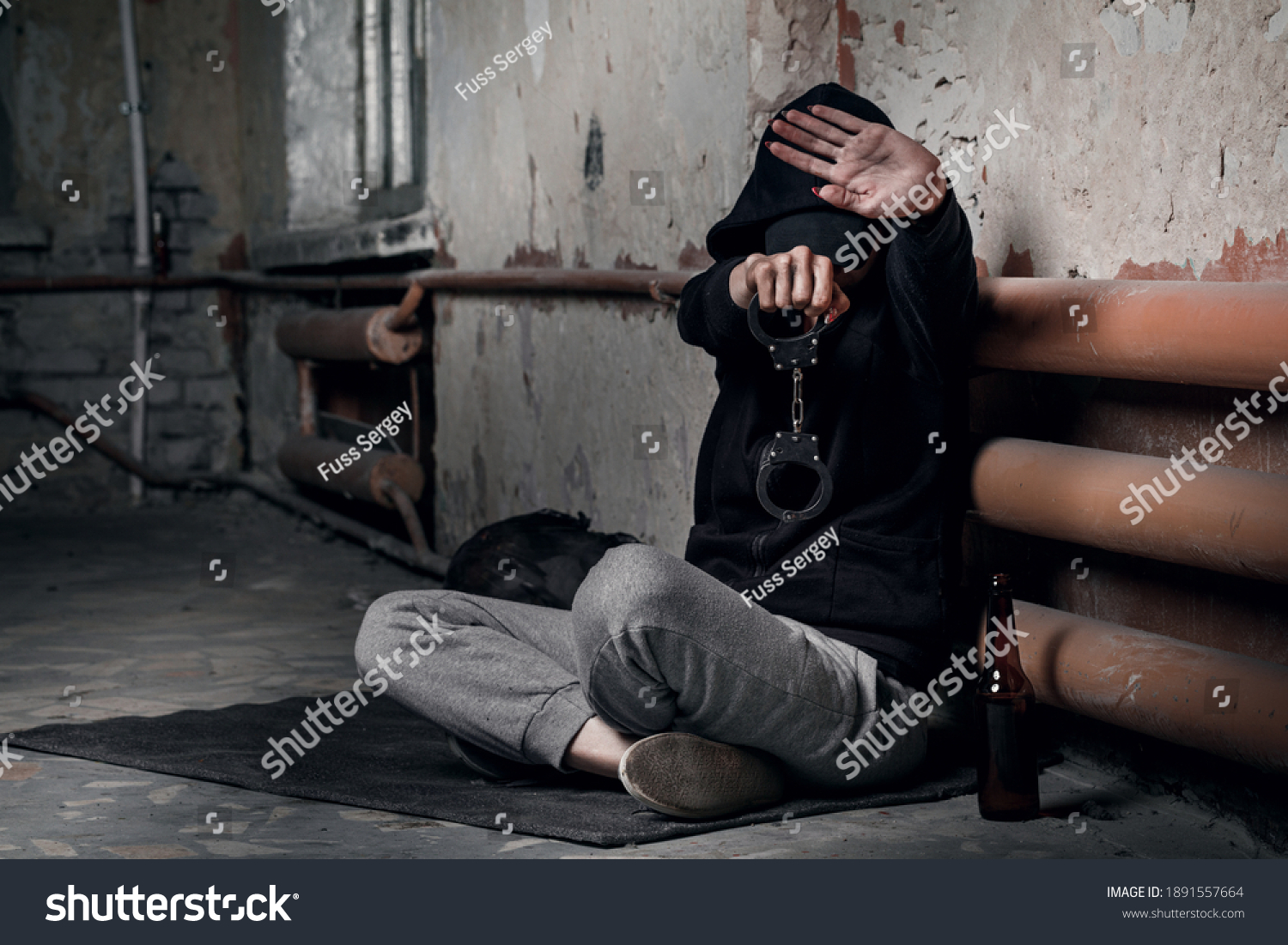 Concept Drug Addiction Homelessness Depressed Hopeless Stock Photo ...