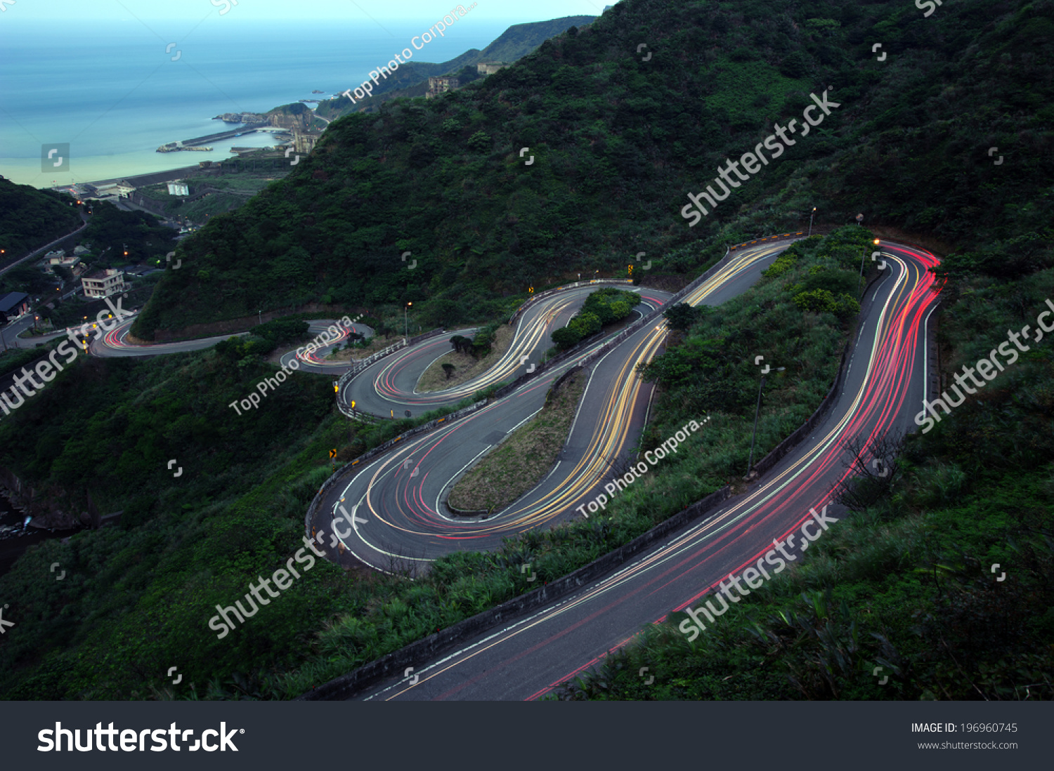 Curvy Twisty Road Going Mountain Stock Photo 196960745 - Shutterstock