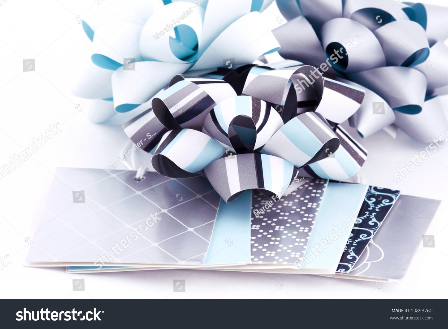 Decorative Bows Gift Tags Stock Photo 10893760 - Shutterstock