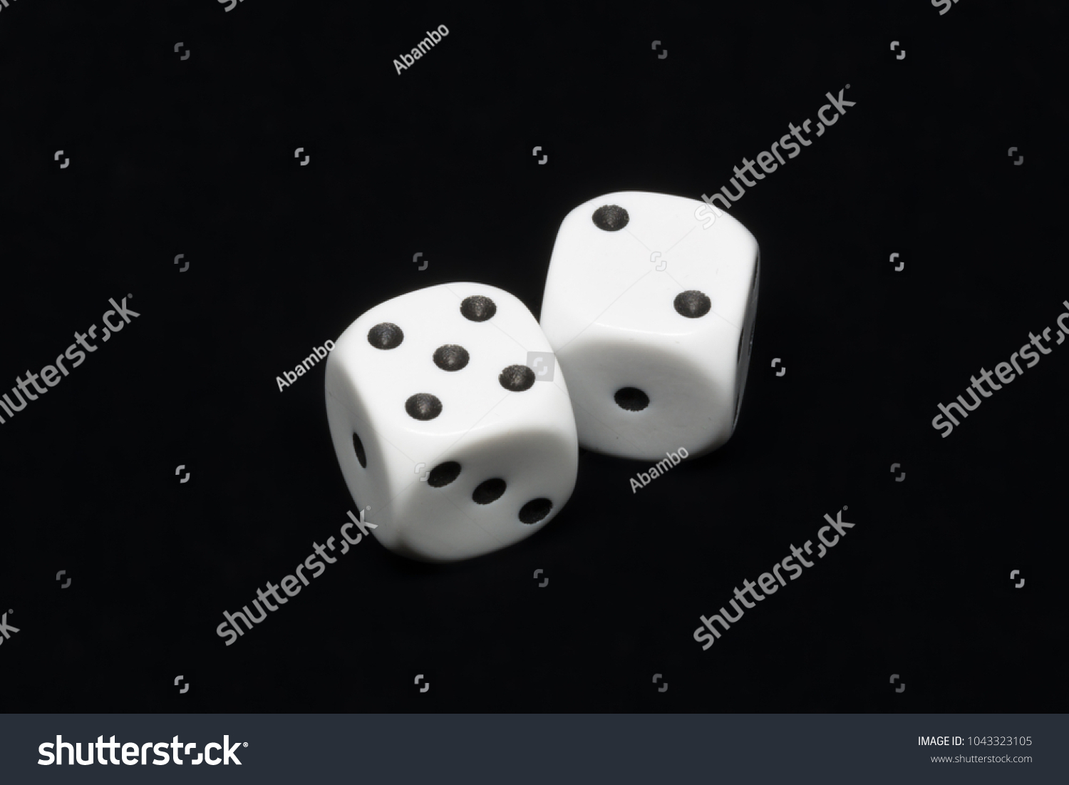 Dices Cast Sports Recreation Stock Image