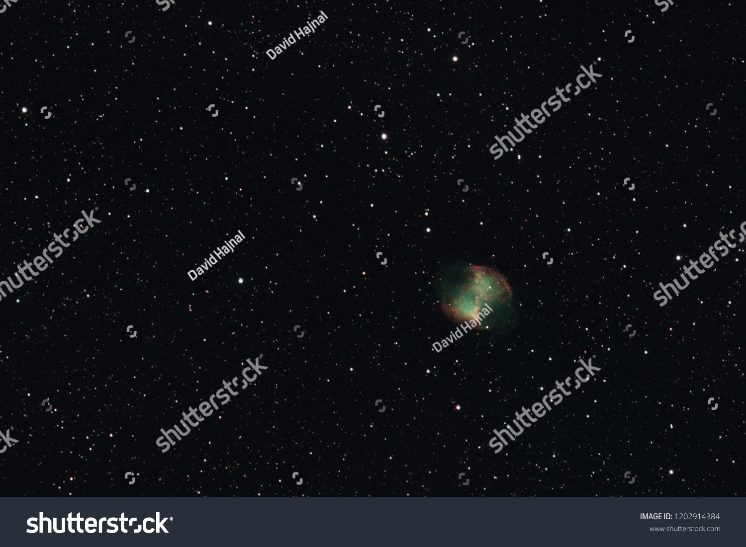 Dumbbell Nebula Constellation Vulpecula Photographed Mannheim Stock ...