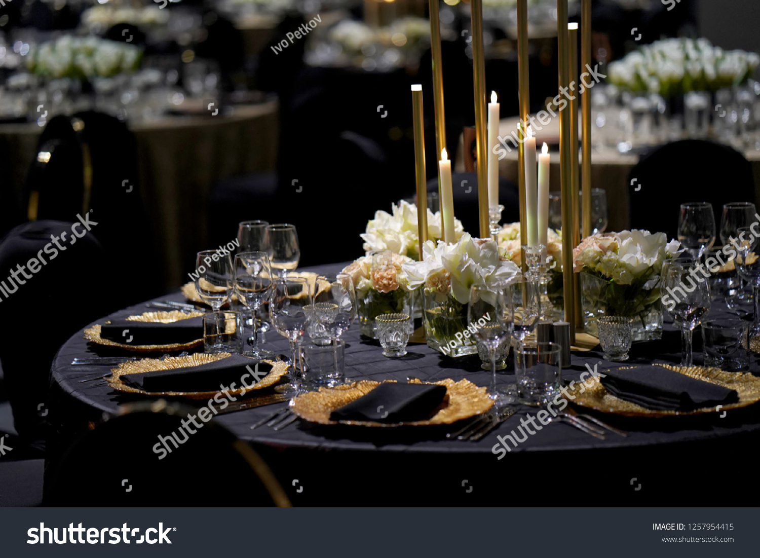 Elegant Dinner Table Decoration Stock Image Download Now