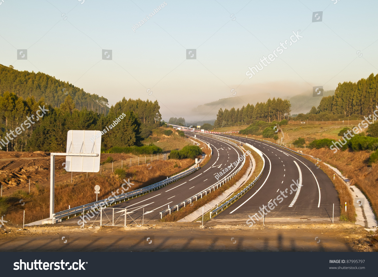 The End Of A Highway Stock Photo 87995797 : Shutterstock