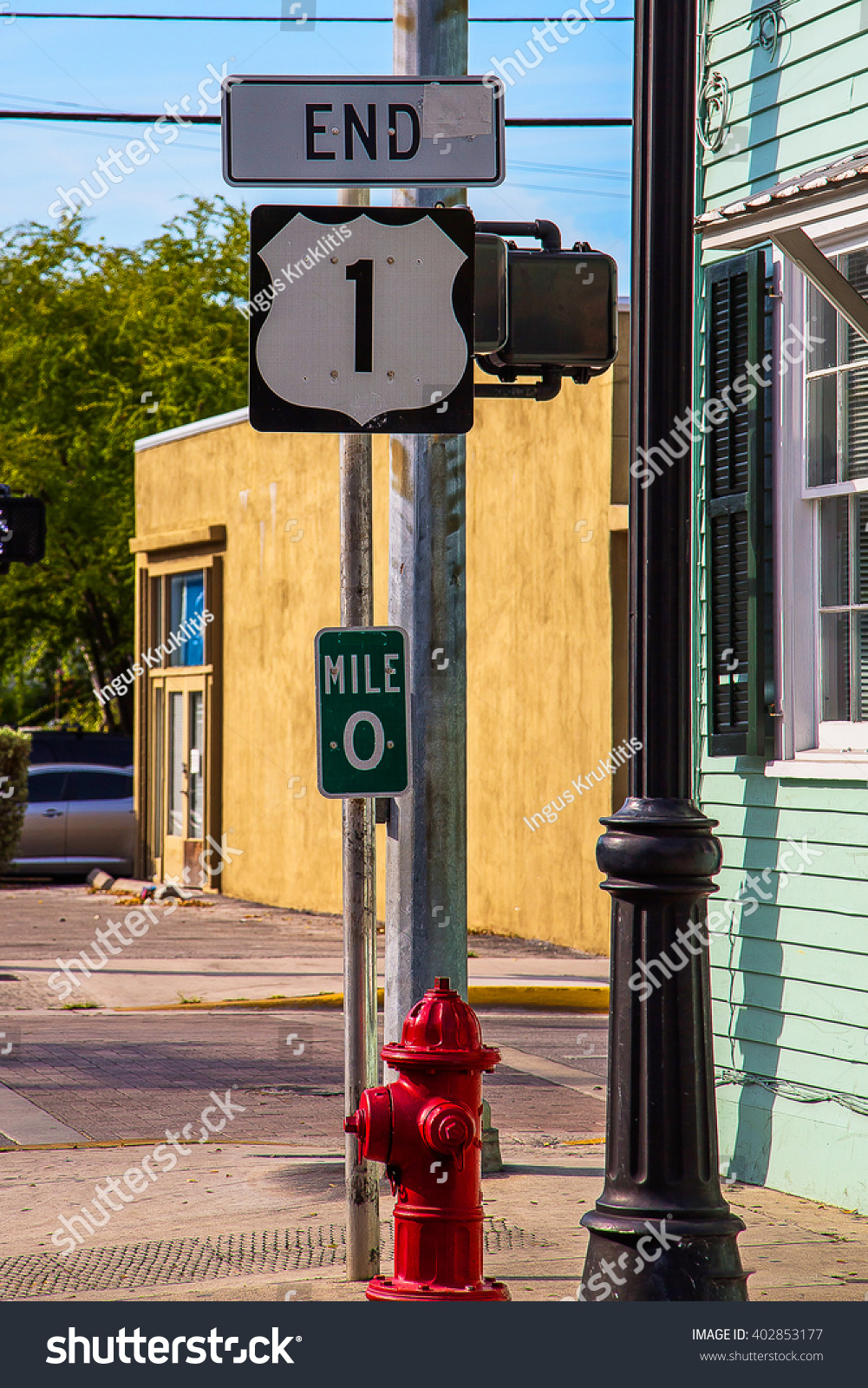 End Road Number 1 Key West Stock Photo Edit Now