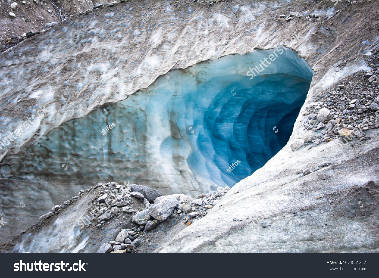 Entrance Mer De Glace Glacier Chamonix Stock Photo Edit Now