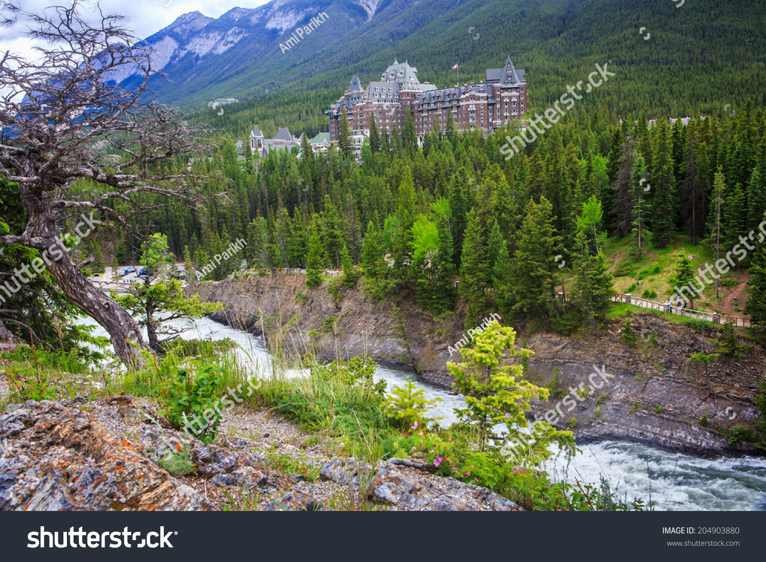 Fairmont Banff Springs Hotel Canadian Rockies Stock Photo Edit Now 204903880