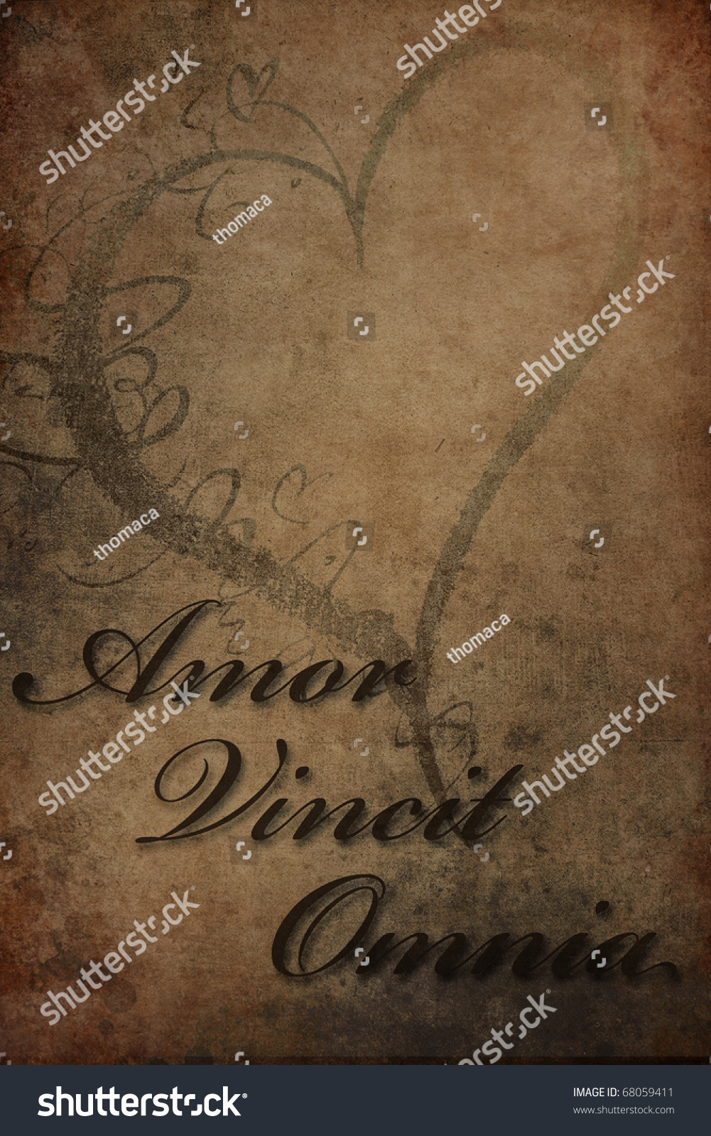 The famous latin phrase Amor Vincit Omnia means Love Conquers All