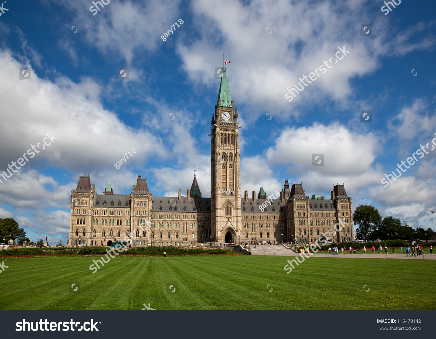 Famous Parliament Buildings Ottawa Canada Stock Photo 115470142 ...