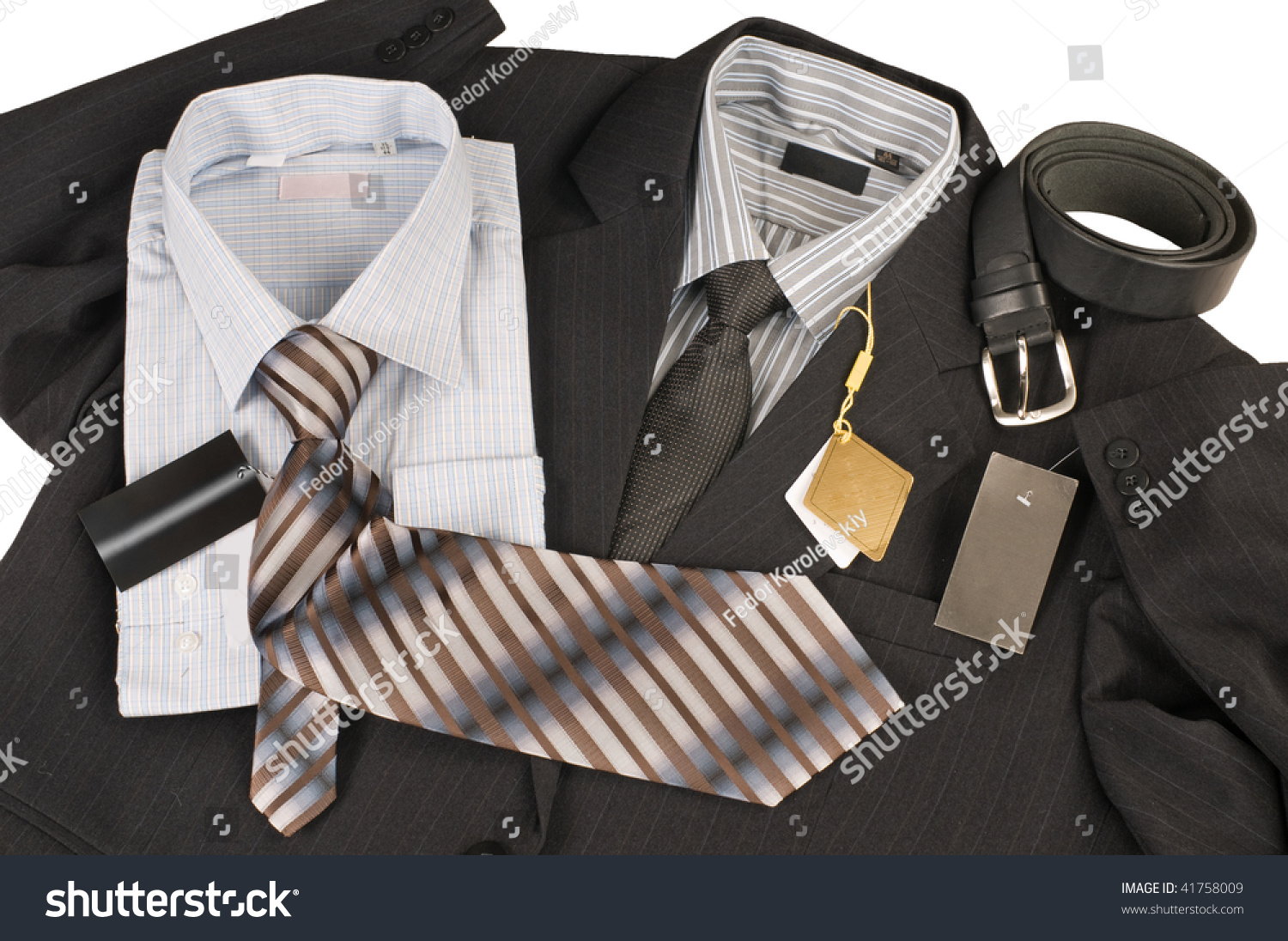 The Fashionable Men'S Wear Is Sold In Shop. Stock Photo 41758009 ...