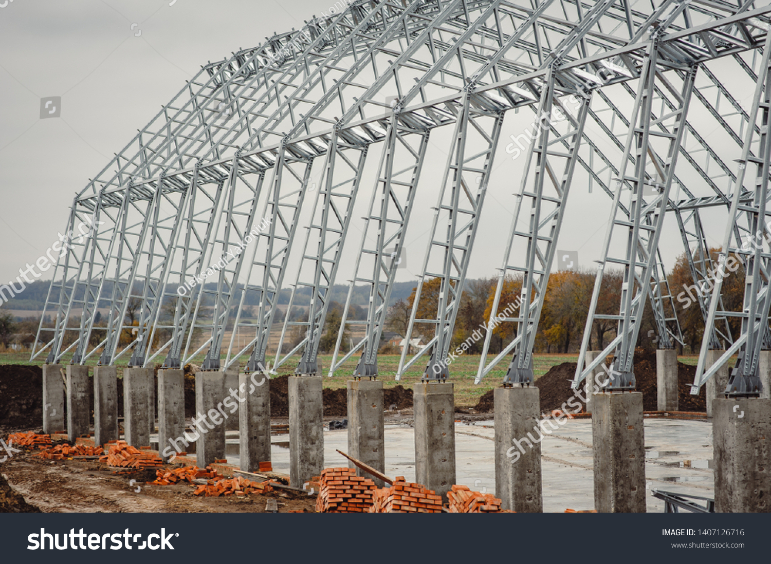 Arch Fastbuilt ... Stock Hangar Photo Warehouse Grain Frame