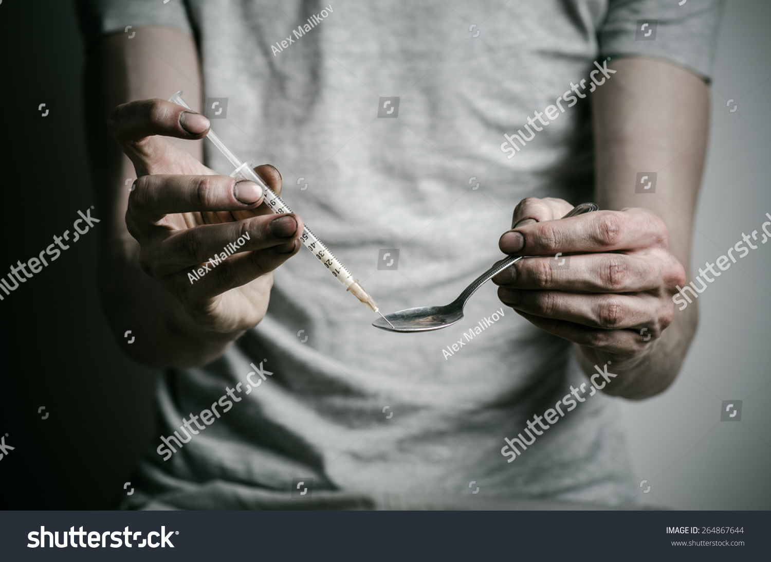 Fight Against Drugs Drug Addiction Topic Stock Photo 264867644 ...