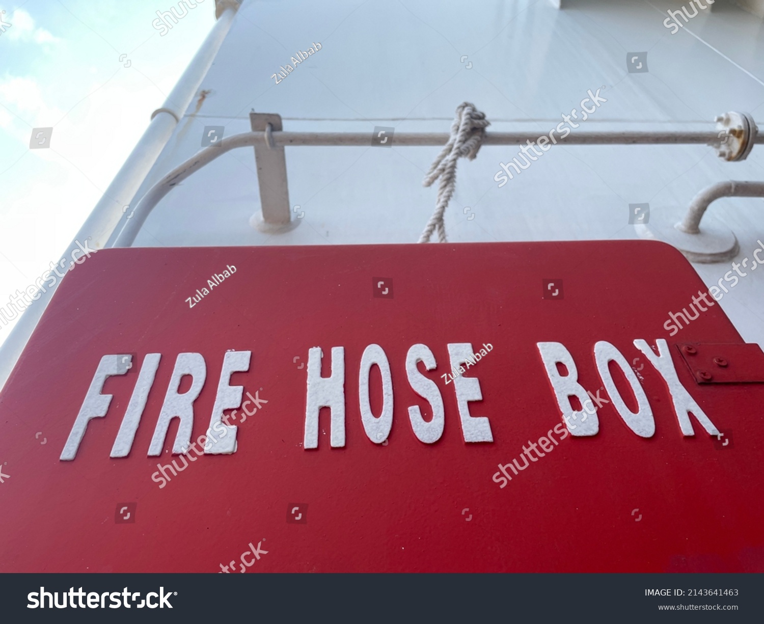 Fire Hose Box Red Box Put Stock Photo 2143641463 | Shutterstock