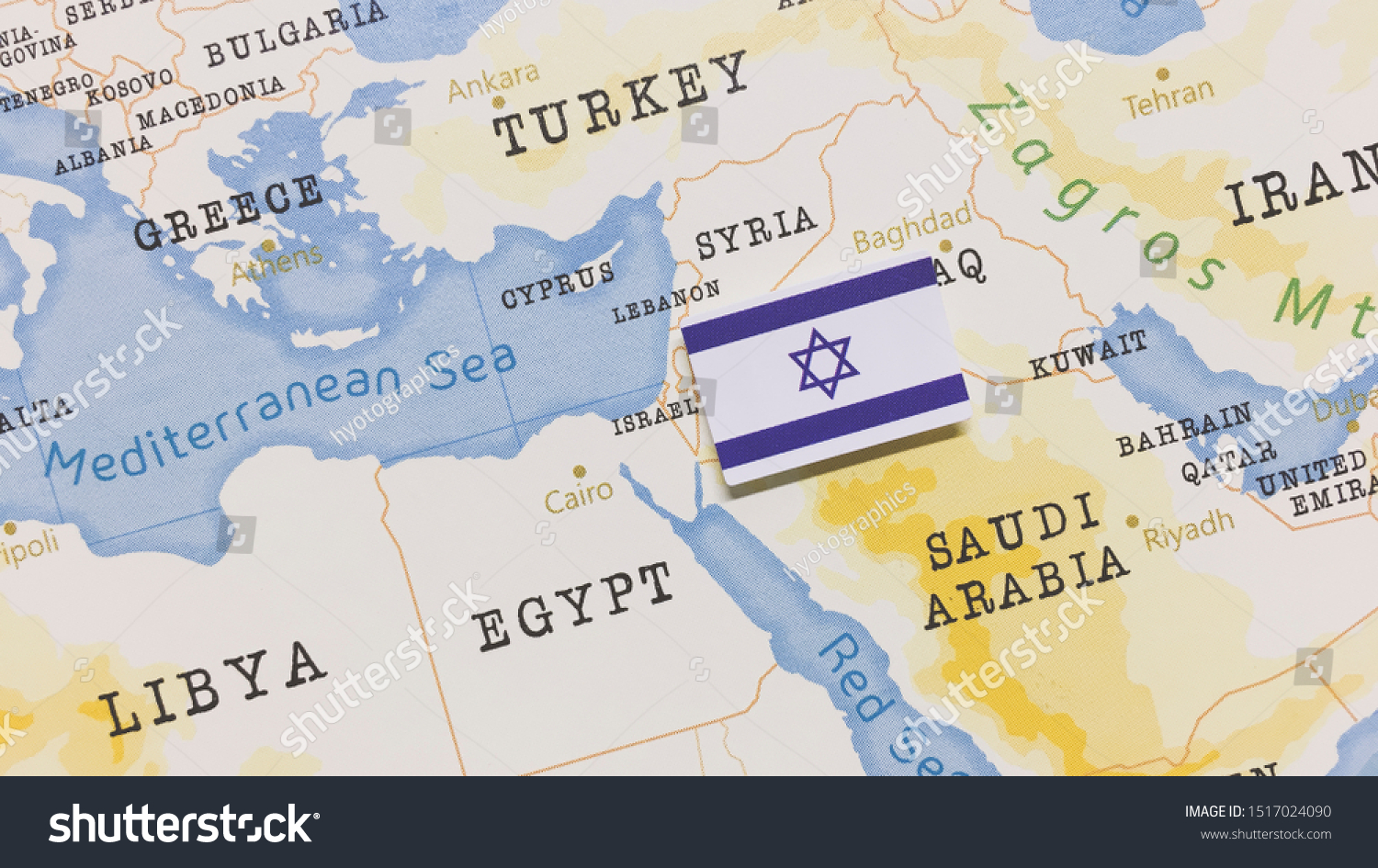 Israel map world