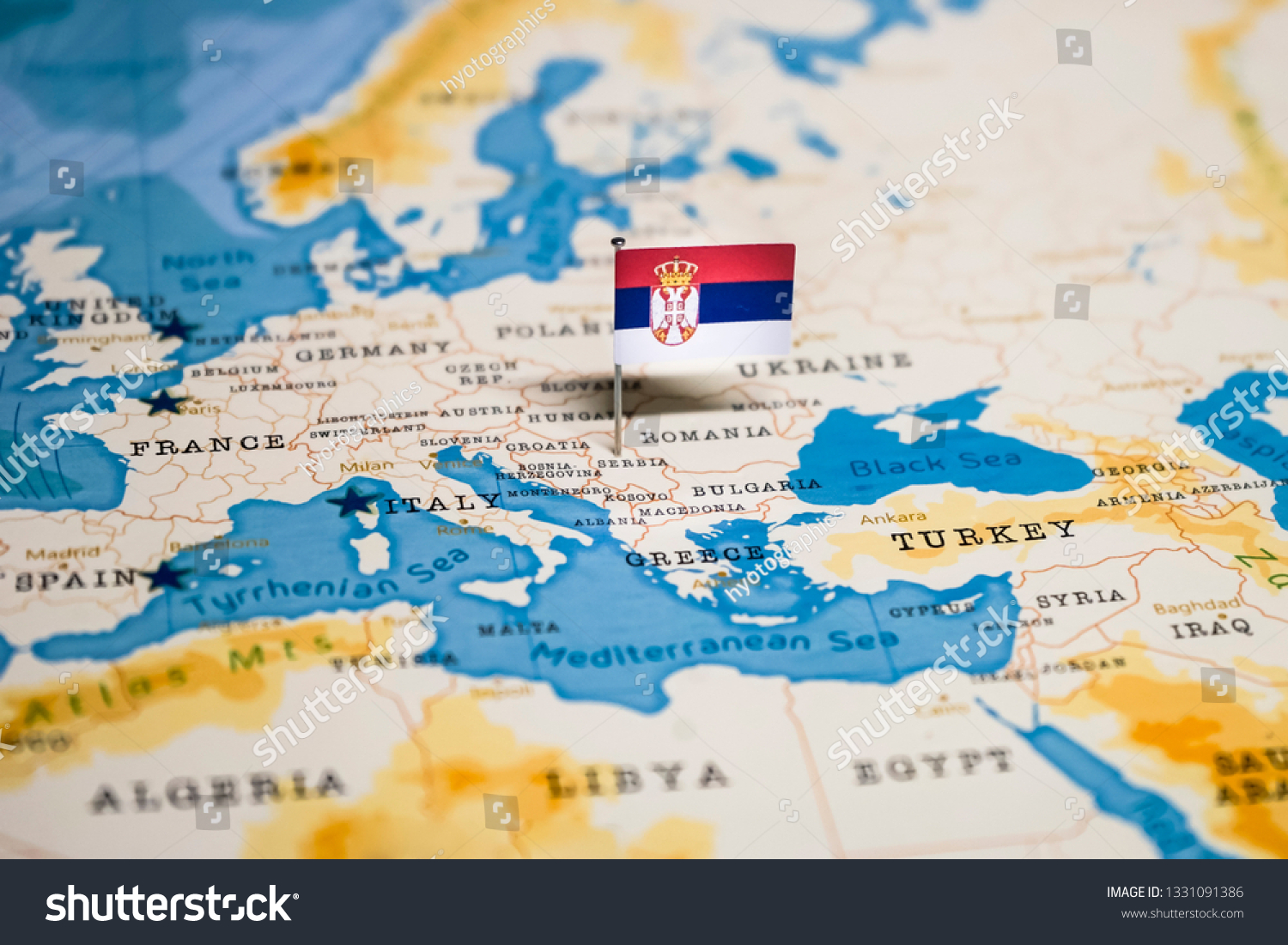 Serbia To Italy Map Serbia Map Stock Photos, Images & Photography | Shutterstock