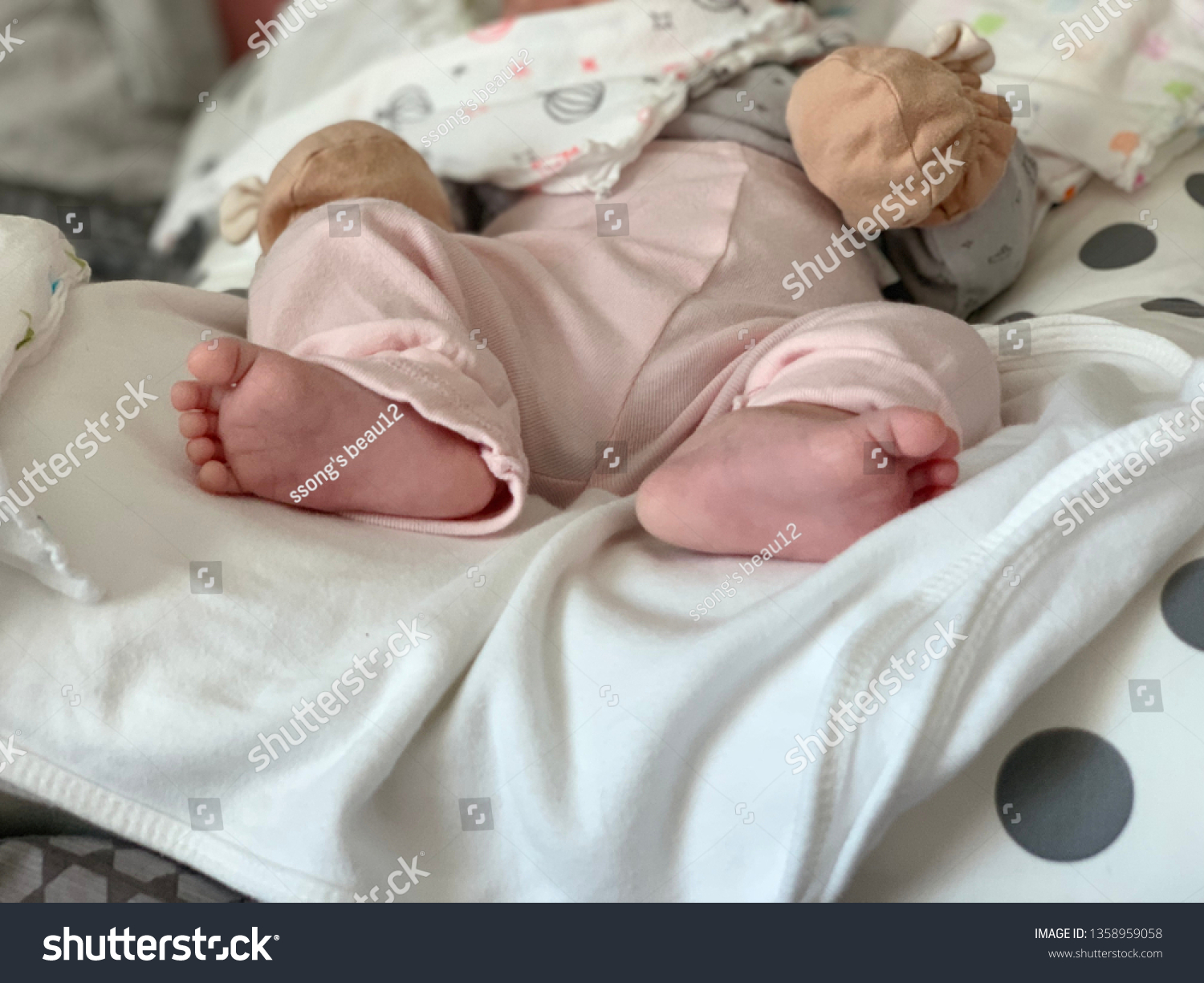 Foot Baby 50 Days Old Stock Photo Edit Now