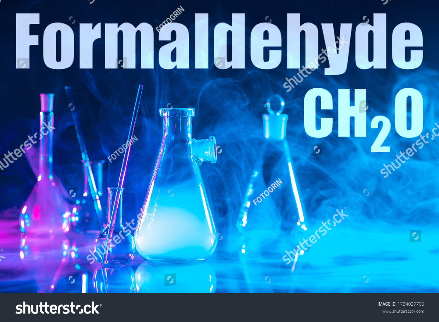 Formaldehyde Gas Carcinogen Types Gases Use Stock Photo (Edit Now