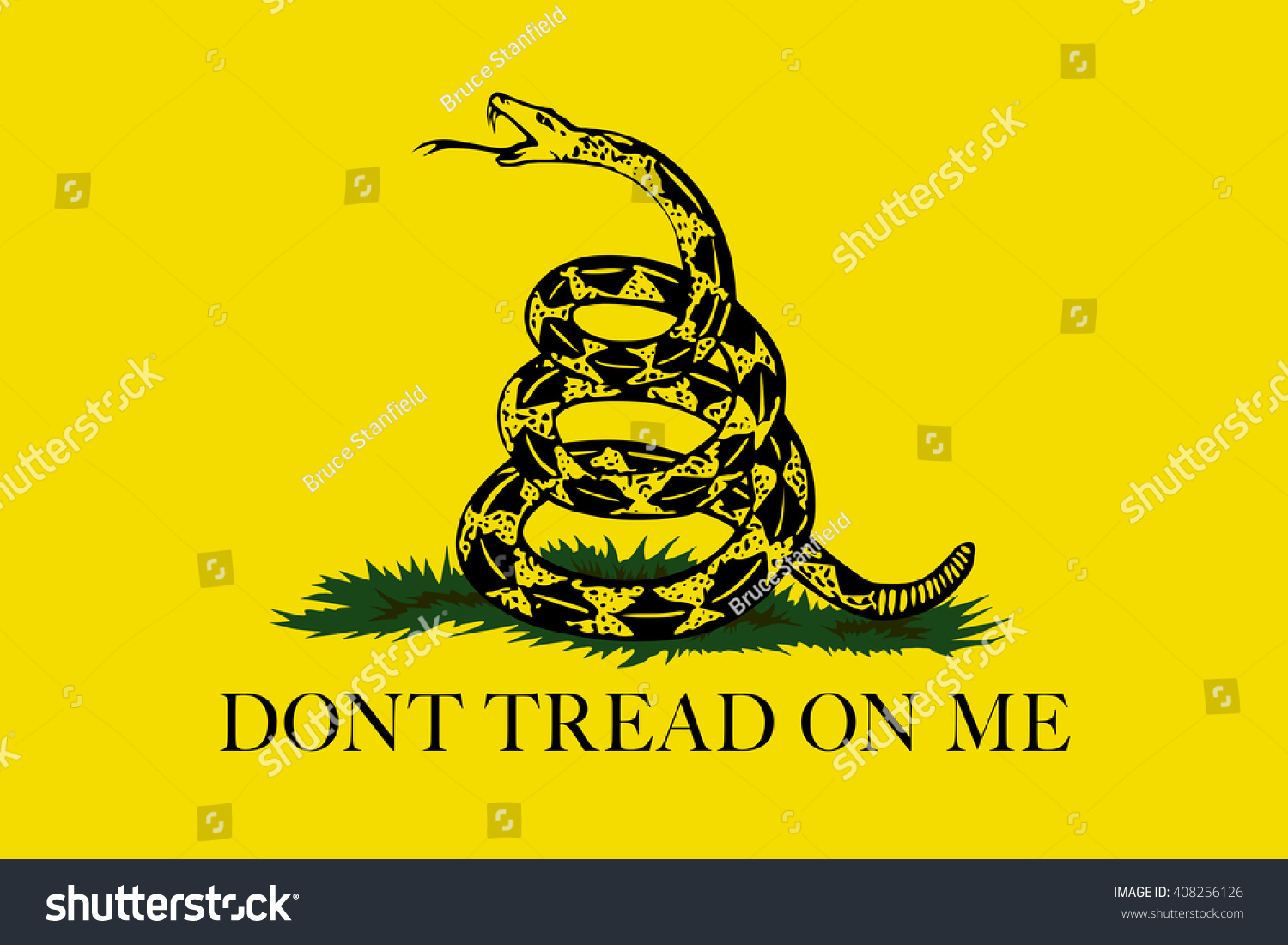 The Gadsden, Dont Tread On Me Flag, Authentic scale and color version