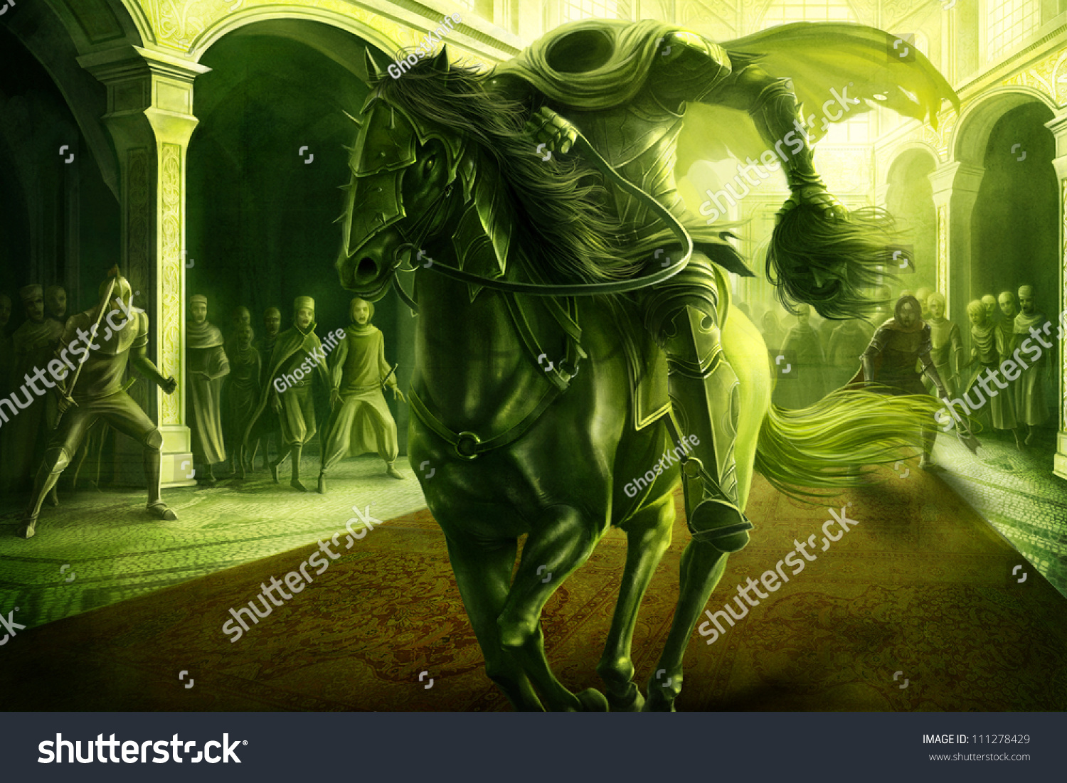 Green Knight Sir Gawain Stock Photo Edit Now 111278429