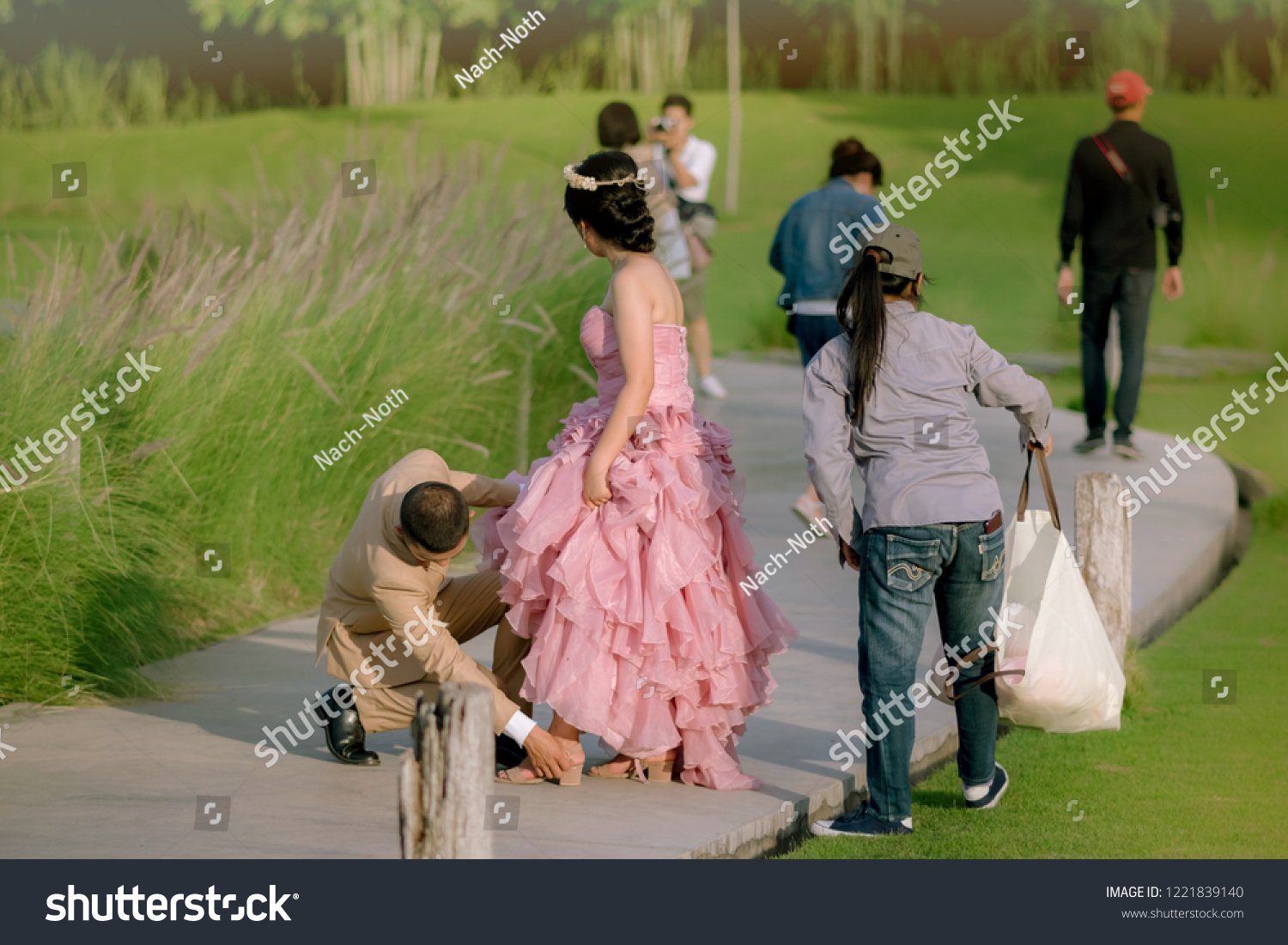 Groom Bride Wait Prewedding Photography Stock Photo Edit Now