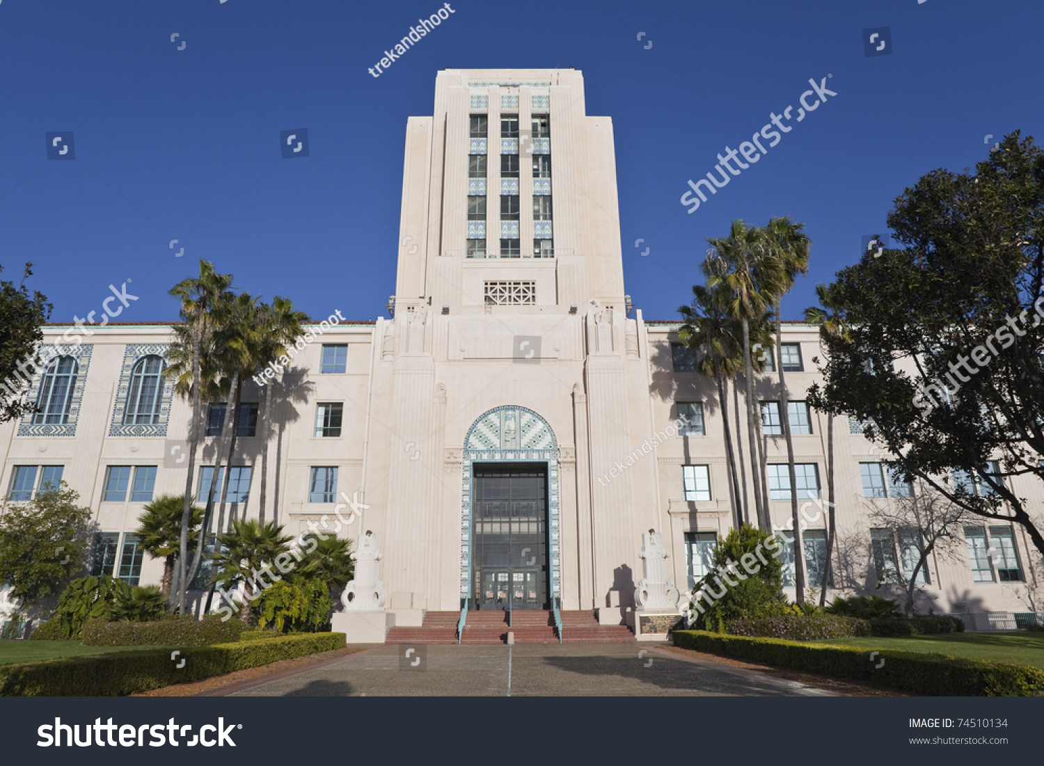 The Historic San Diego City And County Administration Building. Stock ...