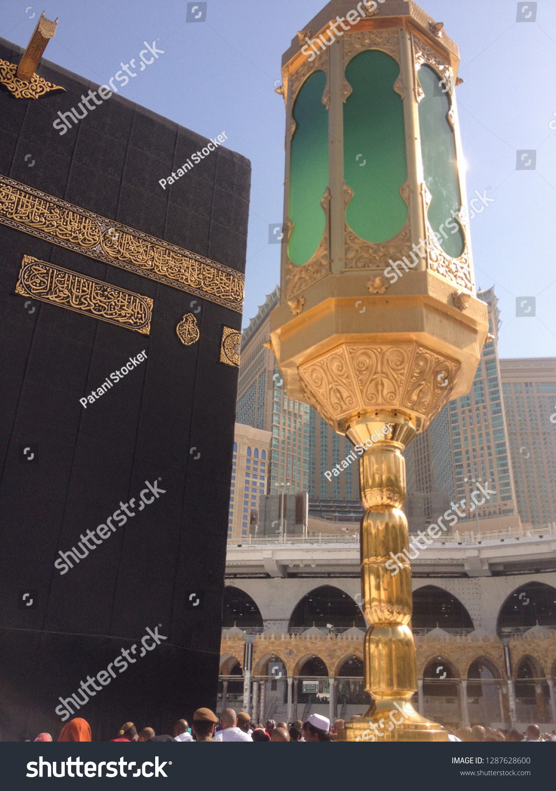 Holy Kaaba Center Islam Inside Masjid Stock Photo Edit Now
