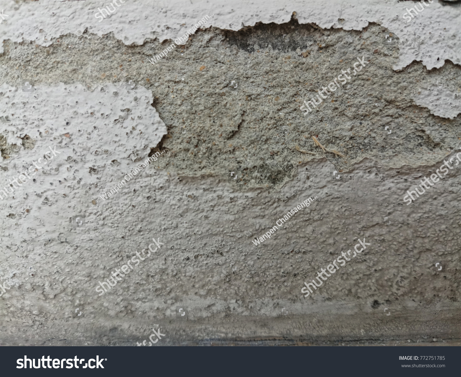 Imperfect Cement Surface Crack Some Area Stock Photo Edit Now 772751785