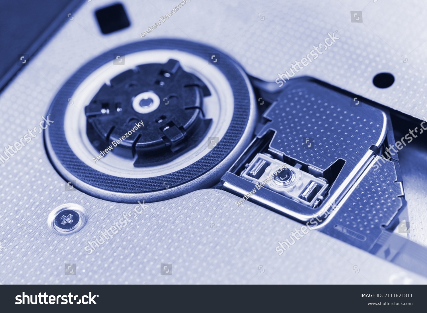 Internal Structure Optical Disc Drive Motor Stock Photo (Edit Now