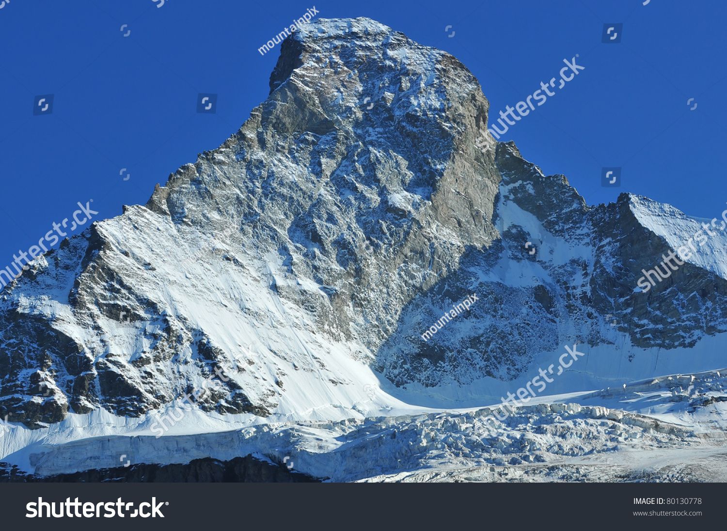 The Legendary Matterhorn In The Swiss Alps, Viewed From The West In The ...