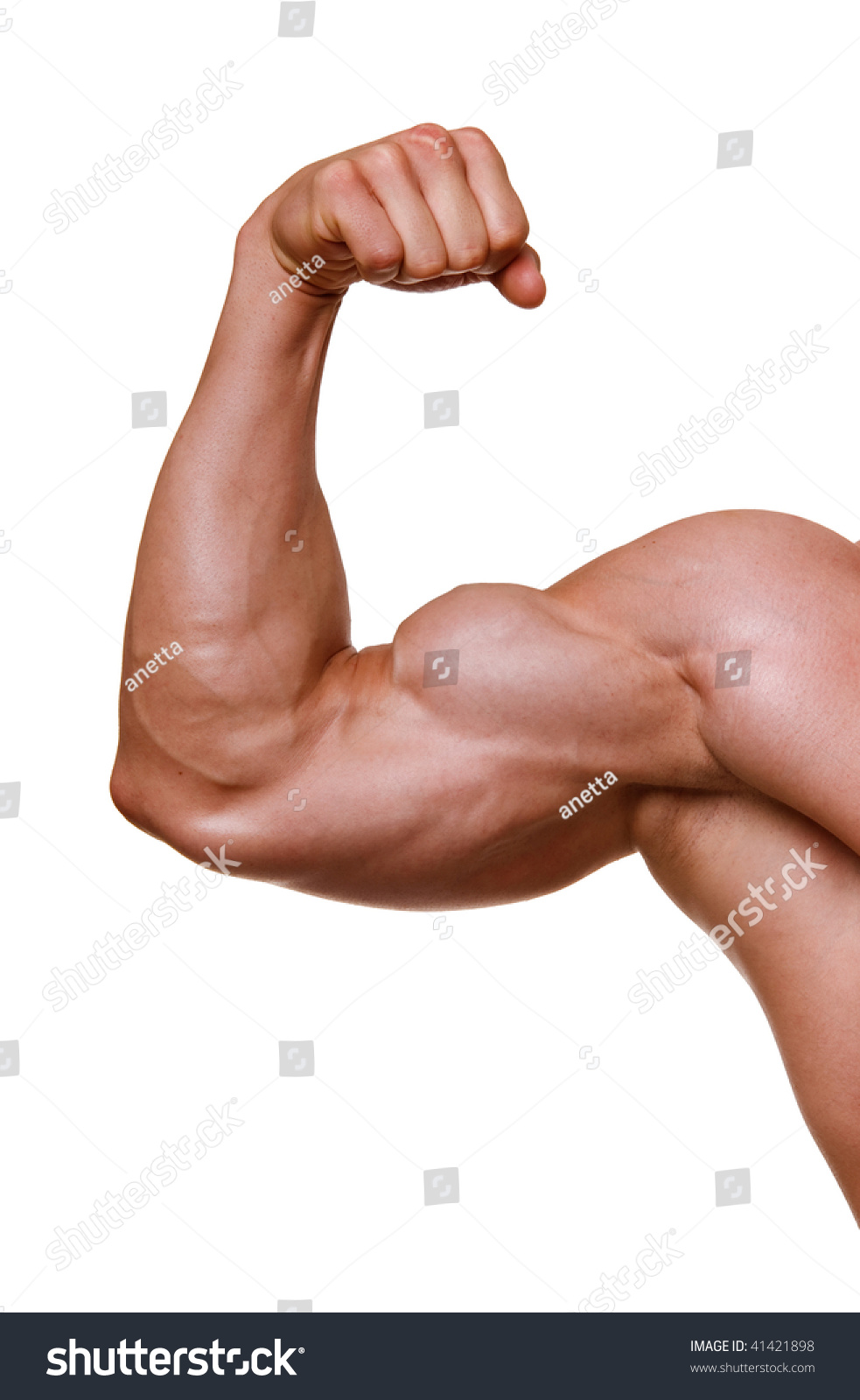 Male Arm Isolated On White Background Stock Photo 41421898 - Shutterstock