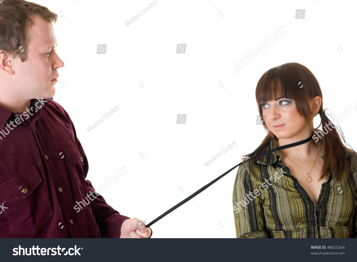 Image result for woman on leash